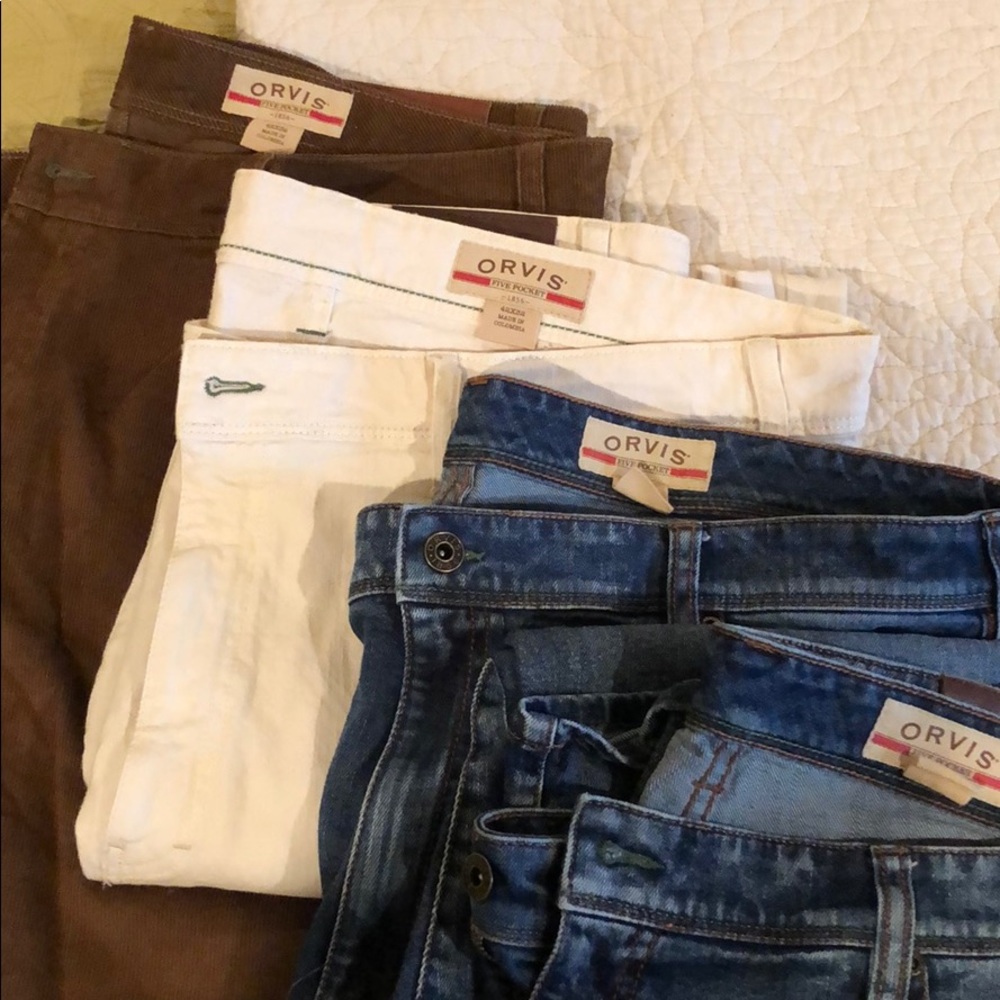 Lot of Orvis men’s jeans 42x32
